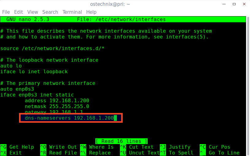 Install and configure DNS server in Ubuntu 16.04 LTS