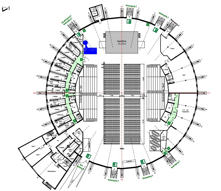 Schwalbe Arena Sitzplan
