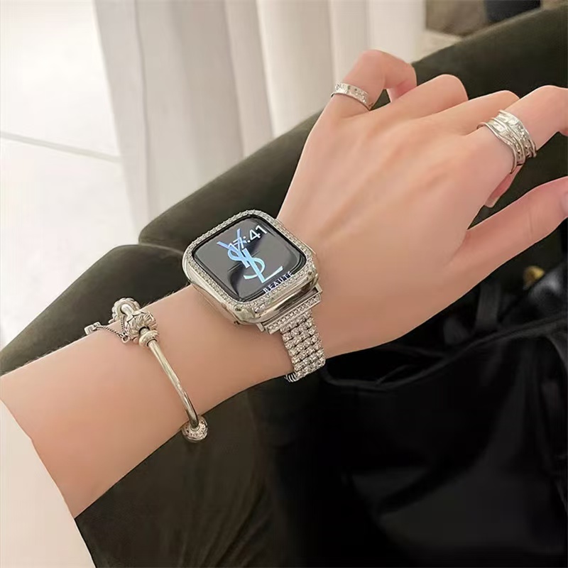 保護ケース付き】apple watch キラキラ バンド アップル