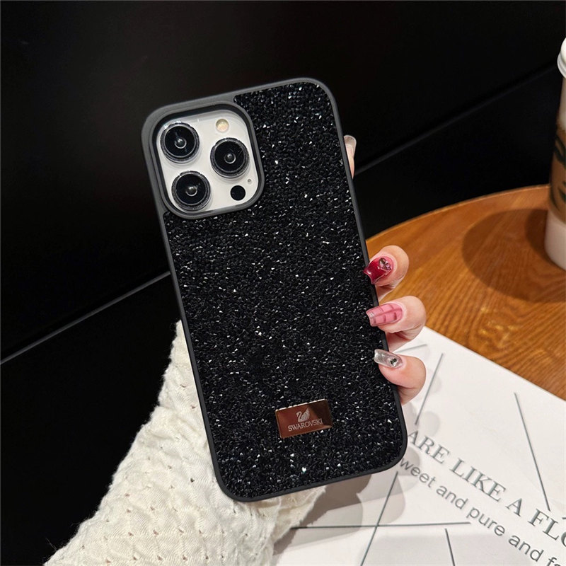 スワロフスキー スマホケース iPhone 13用 ブラッククリスタル High スマートフォンケース, グラデーションカラー, iPhone® 14