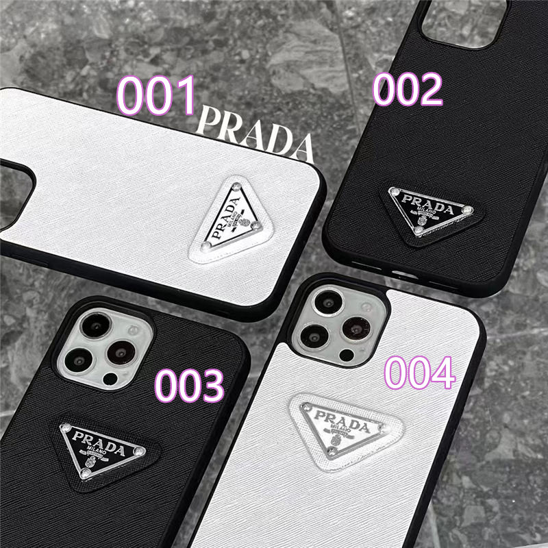 PRADA iPhone16proスマホケース 三角ロゴ 正規品 プラダ iphone17/17pro ケース prada iphoneケース16/16プロ