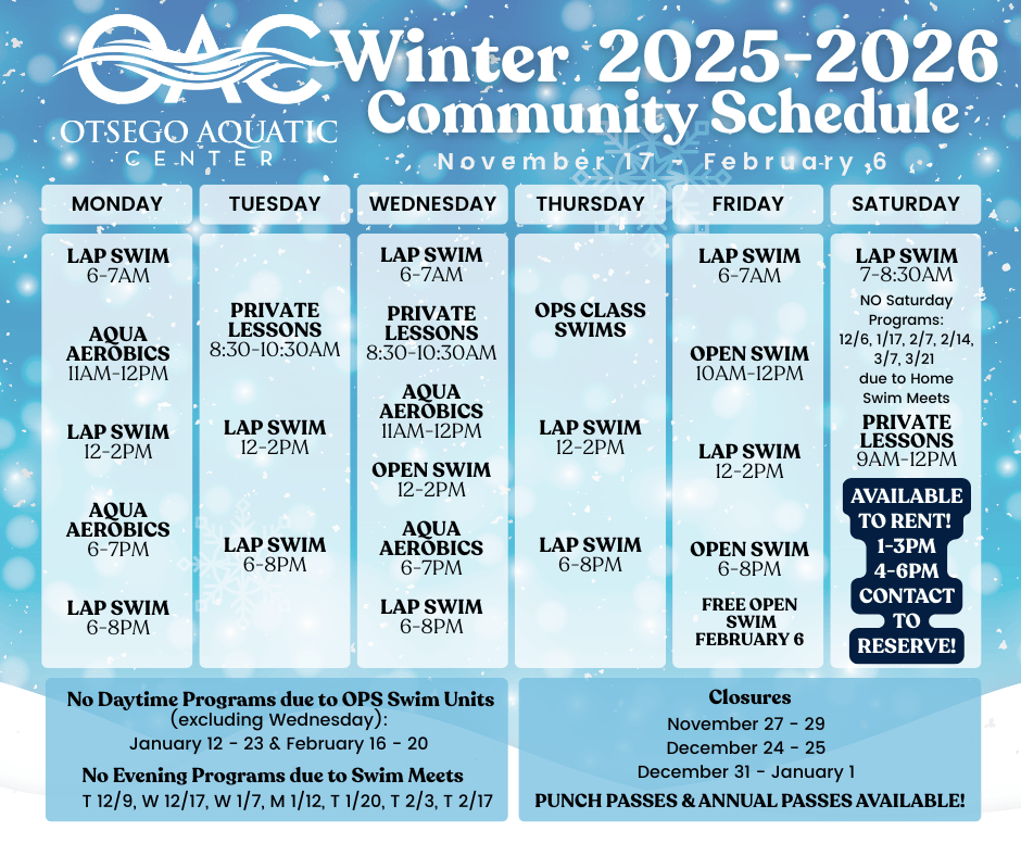 Otsego Aquatic Center Otsego Public Schools