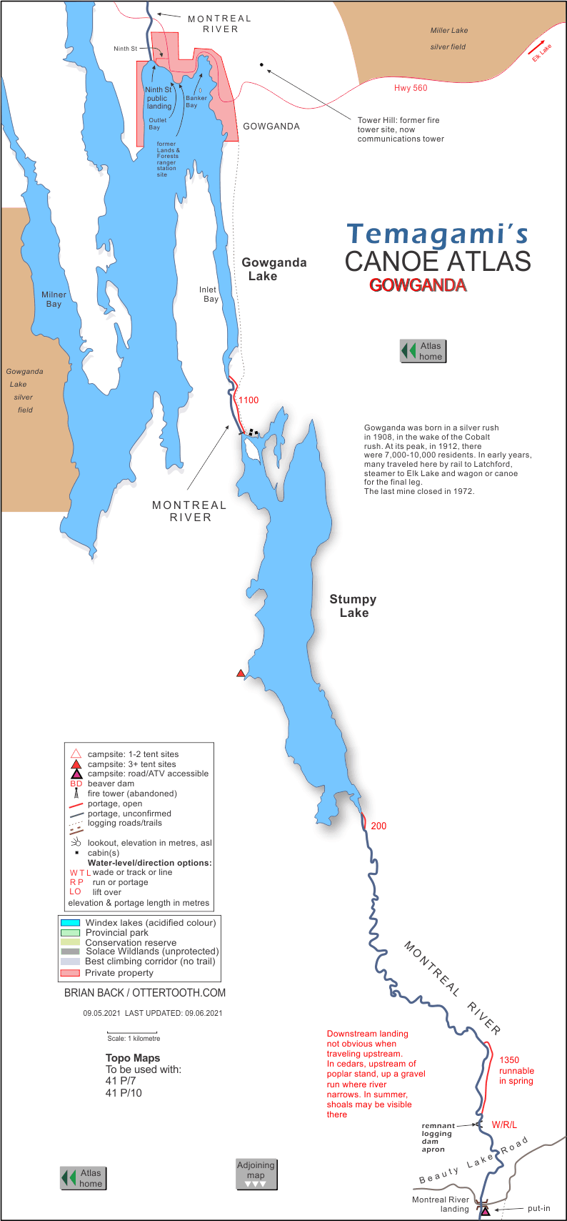 Gowganda Temagami Canoe Atlas