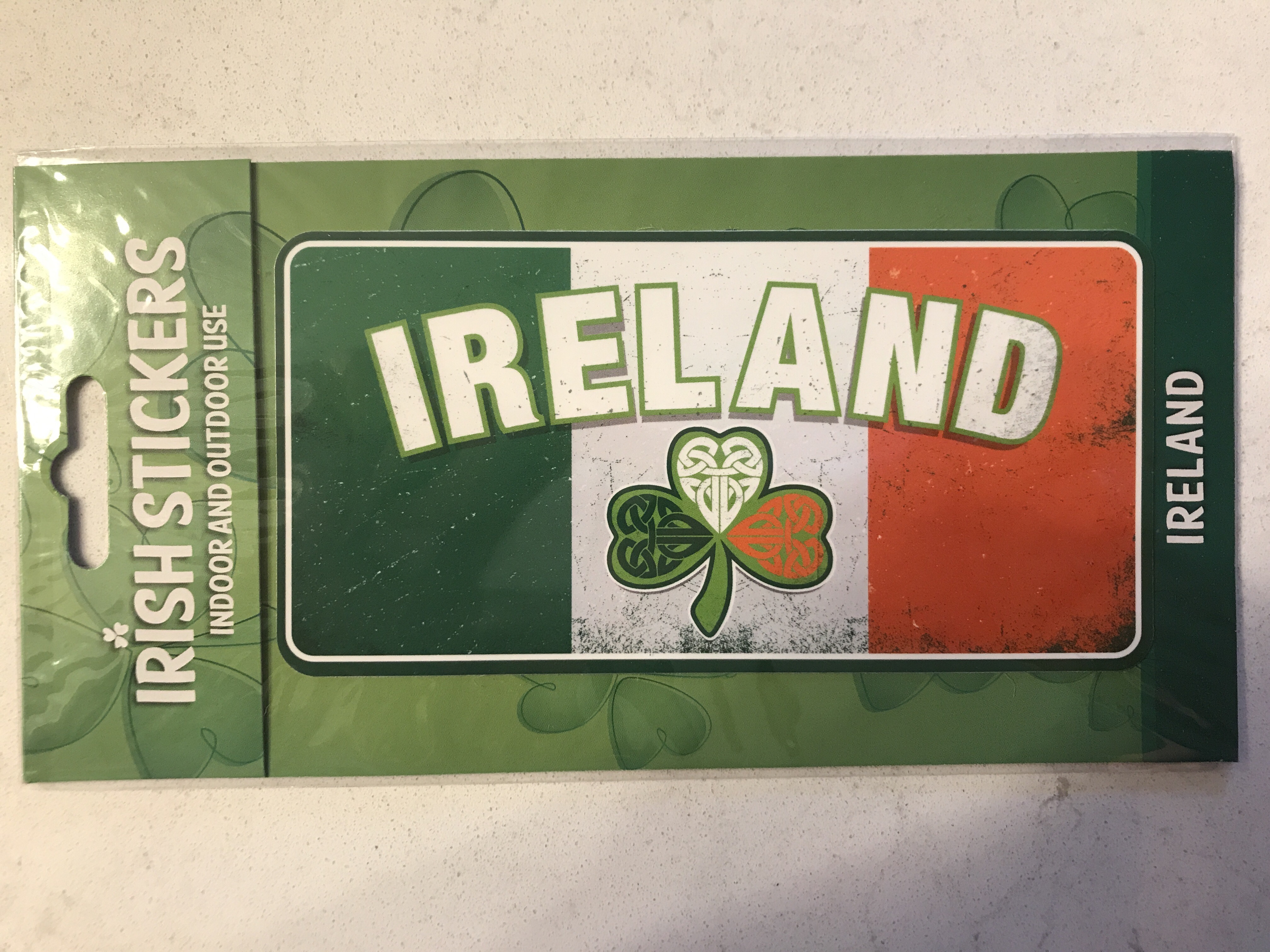 Ireland License Plate Sticker 5.5″ x 2.75″ Kitty's Irish Gifts