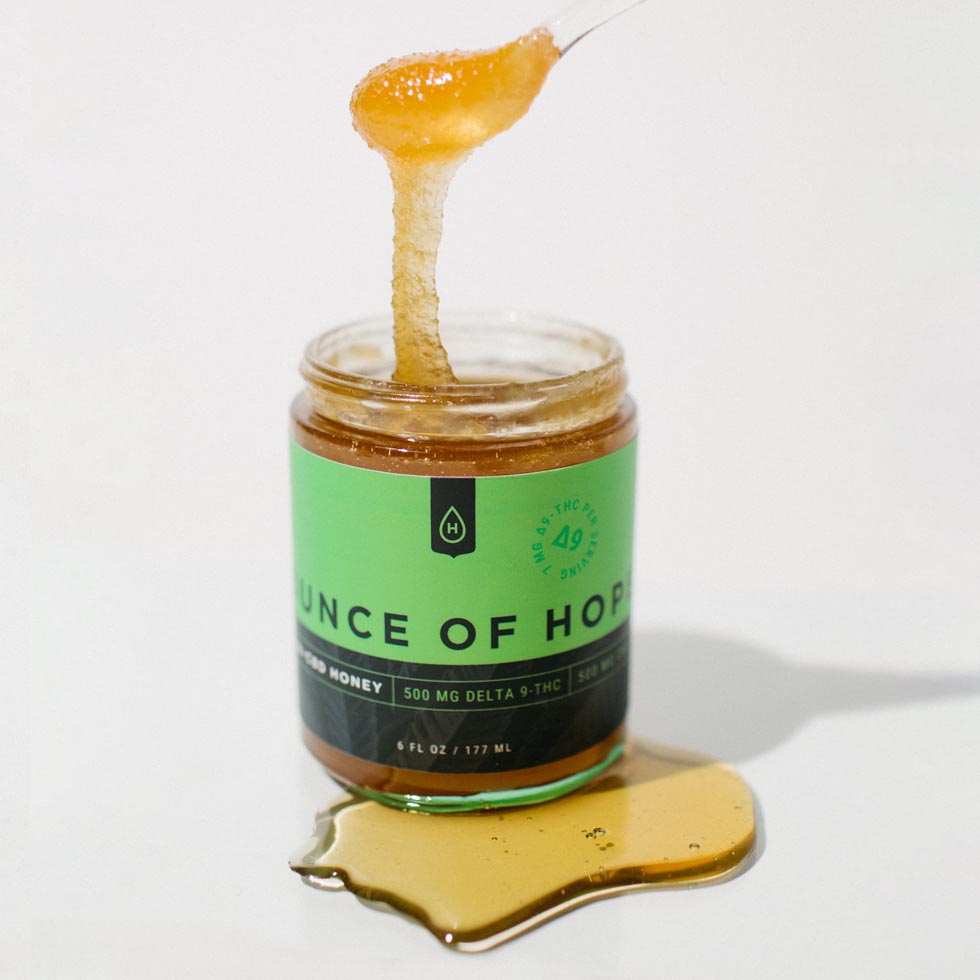 Delta 9 THC Infused Honey Ounce of Hope