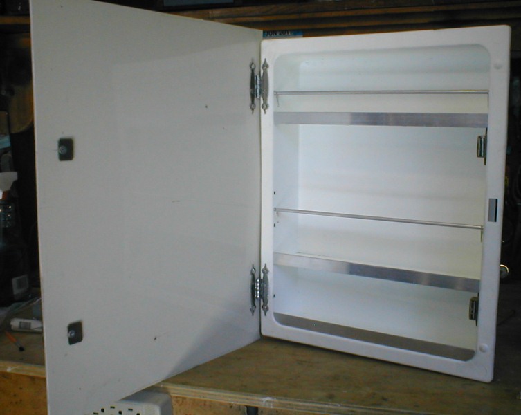 Replace camper bathroom medicine