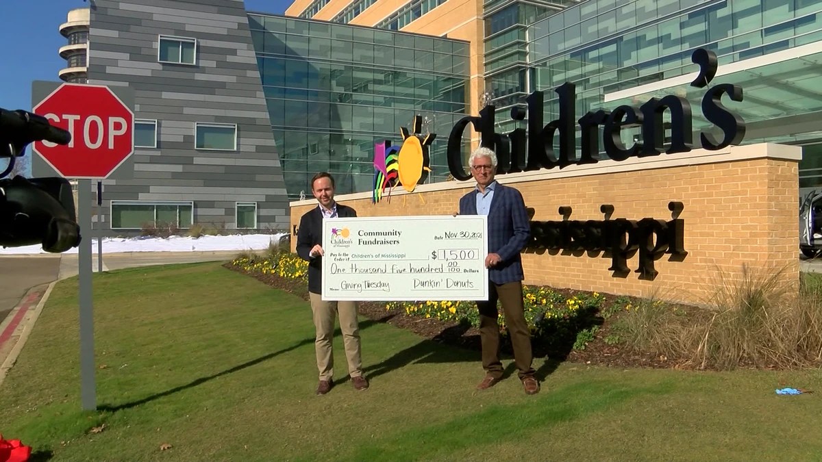 Dunkin' Donuts Donates 1,500 to Children's of Mississippi Our Mississippi Home