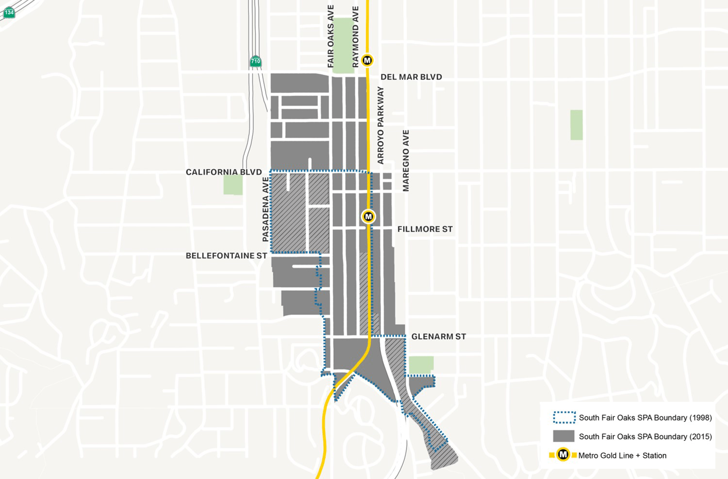South Fair Oaks Boundary Map