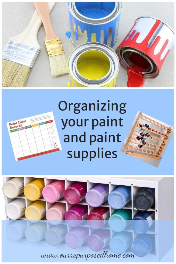 How to organize paint supplies