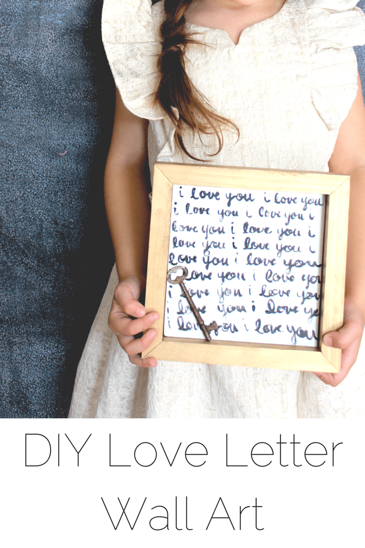DIY Love Letter Wall Art • Our Storied Home