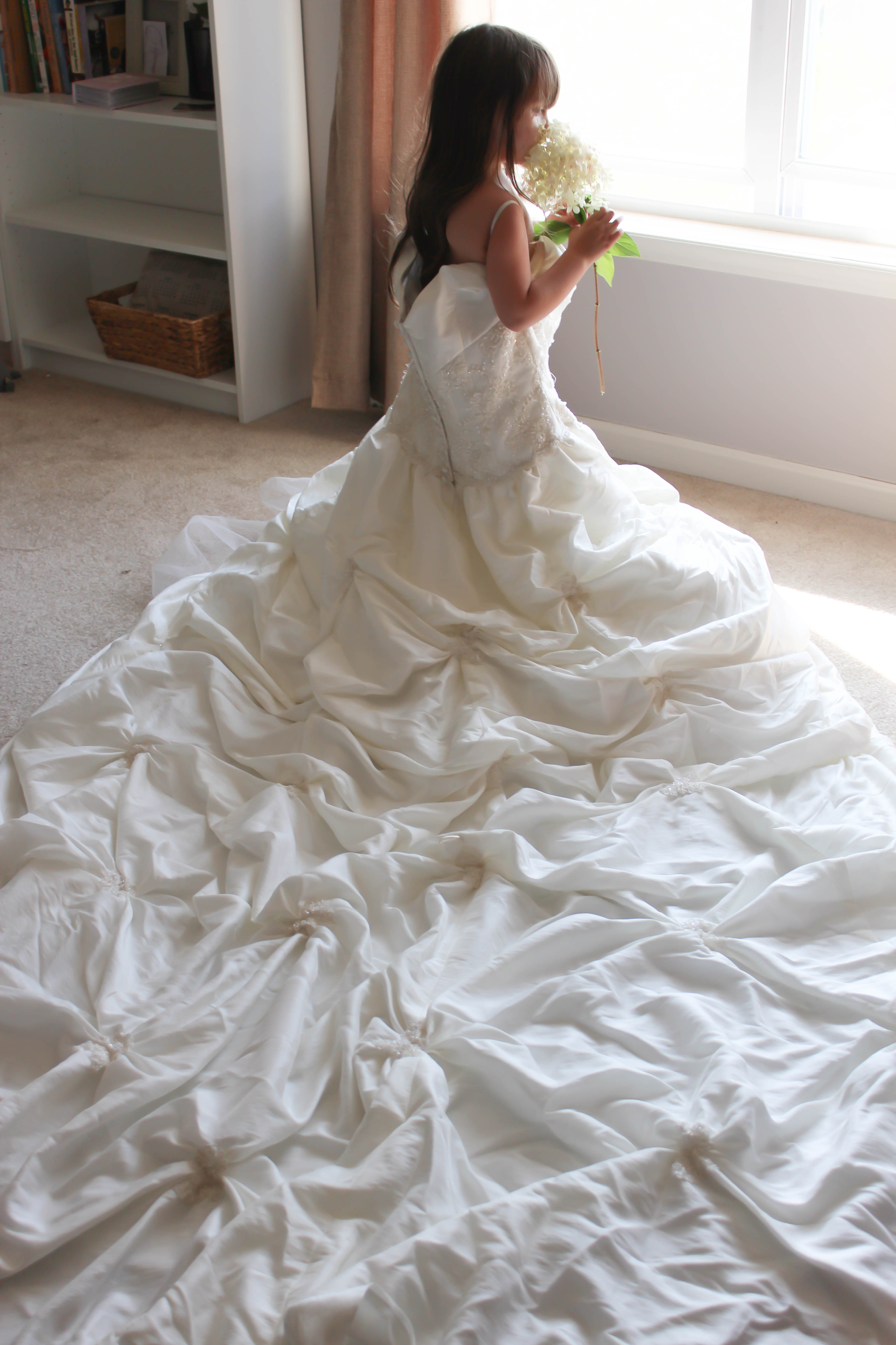 Preserving Memories Playing Dress Up with my Wedding Dress
