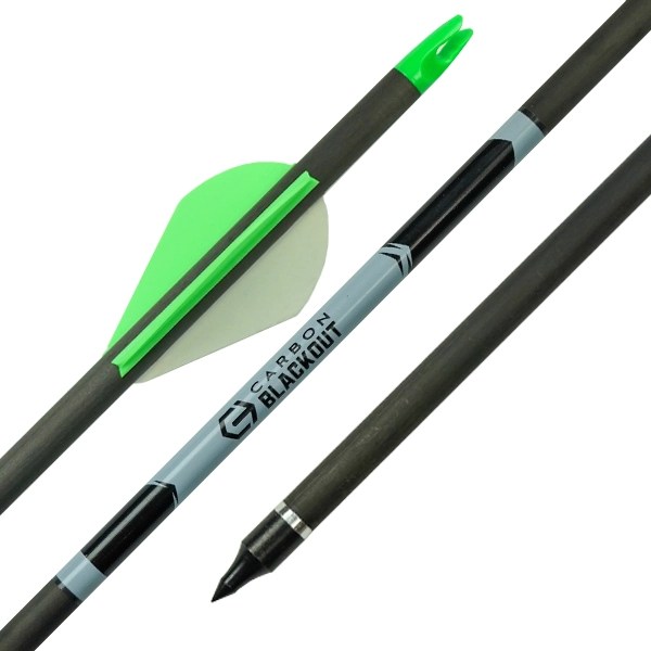CARBON ARROW BLACKOUT ORIGINAL 400 SPINE ARROW 12 PACK (Due late