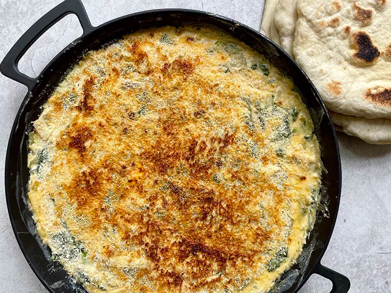 Skillet Spinach and Artichoke Dip Outback Barbecues