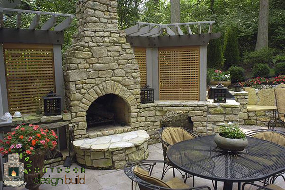 Wonderful Built In Outdoor Fireplace Ideas