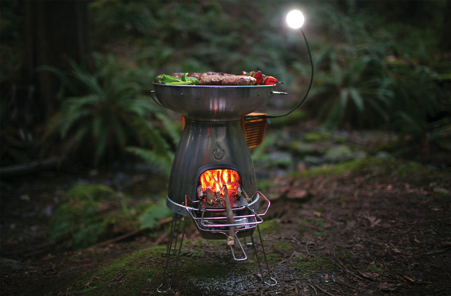 BioLite Wood Burning BaseCamp Stove with USB Charger and FREE FlexLight