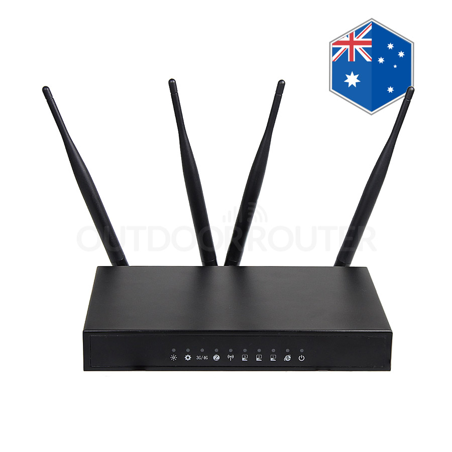 Oceanian Industrial 4G Router Australia LTE Modem 300Mbps
