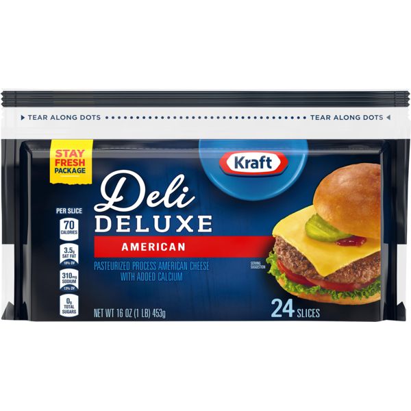 Kraft Deli Deluxe American Cheese Slices OBX Grocery Stockers