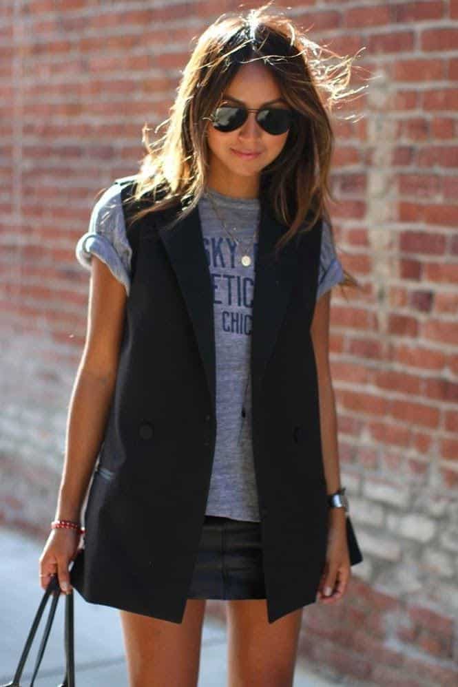 16 Cute Outfits with Sleeveless Blazers Ideas How to Wear