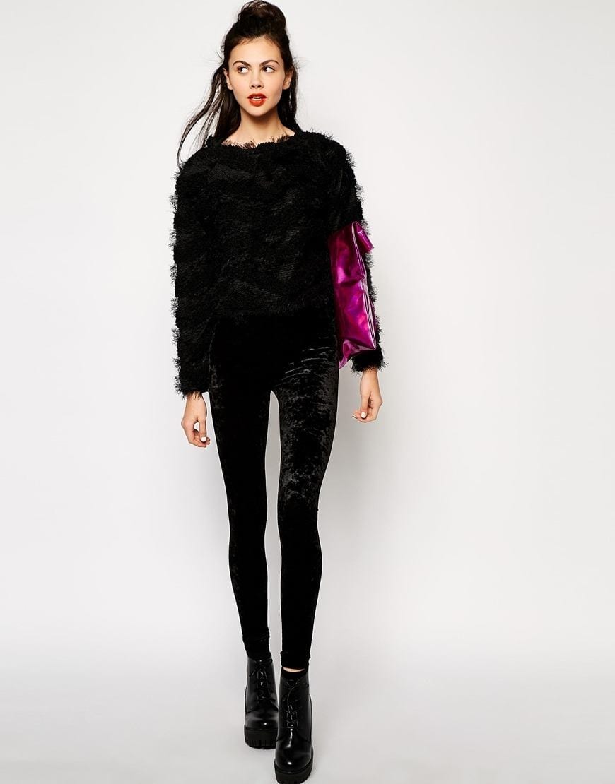 How to Wear Velvet Leggings18 Cute Outfits with Velvet Leggings