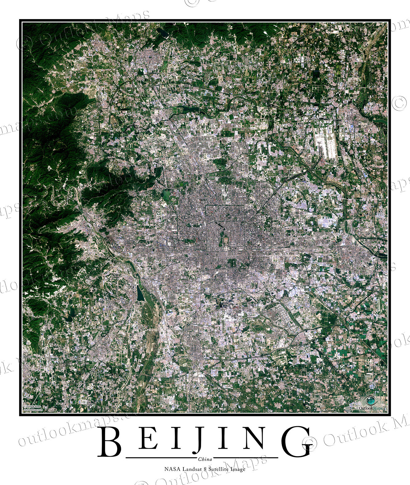 Beijing urban image map. Download Scientific Diagram