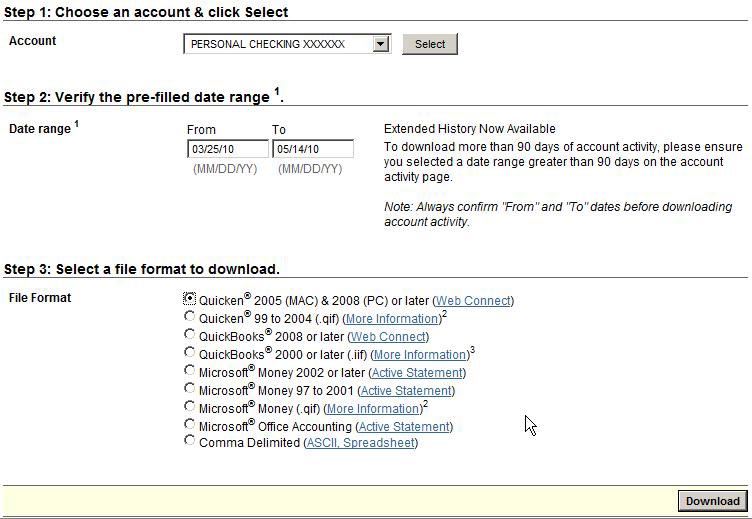 quicken 2004 delete downloaded transactions