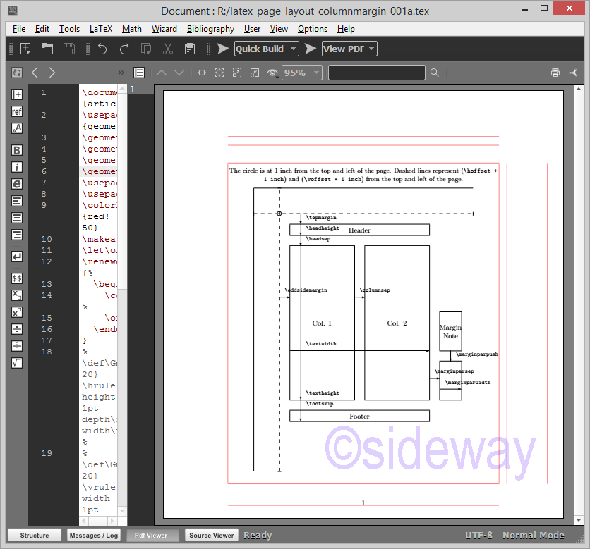 LaTeX Typeset Document Document Elements 9/6 Sideway output.to