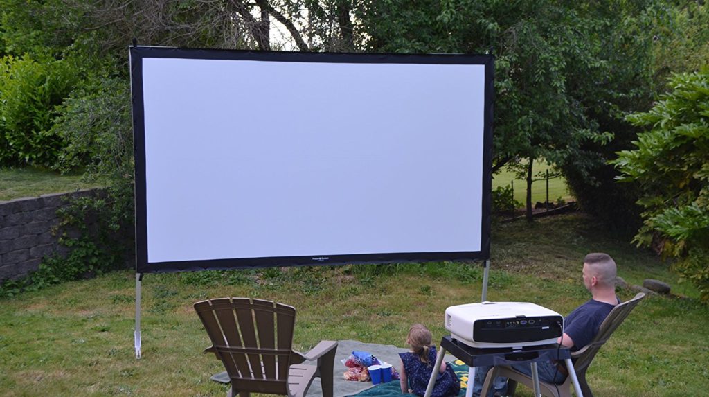Best Outdoor Projector Screen, Watch Movies Outside! OutsideModern