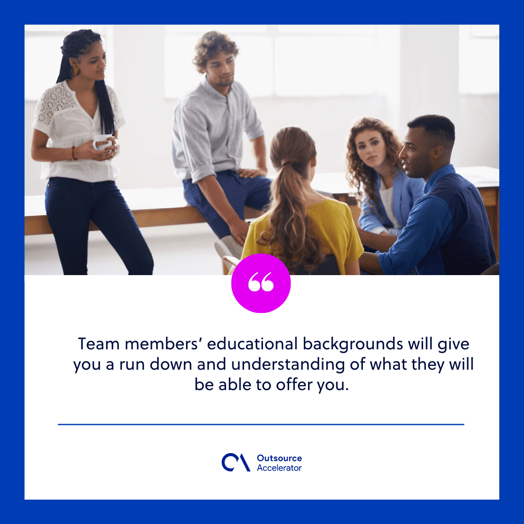 Musthave outsourced technical support skills of your team Outsource