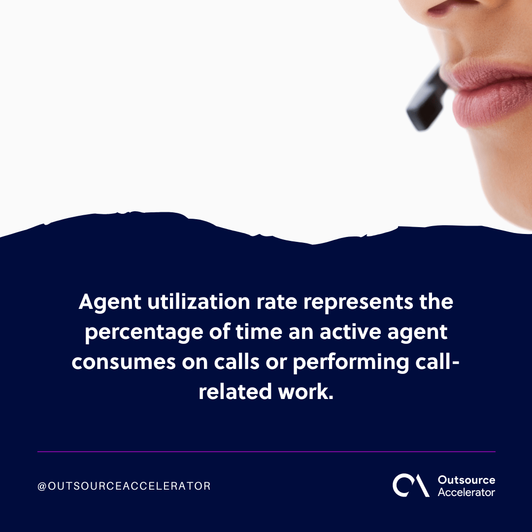 What is the Agent Utilization Rate? Outsource Accelerator