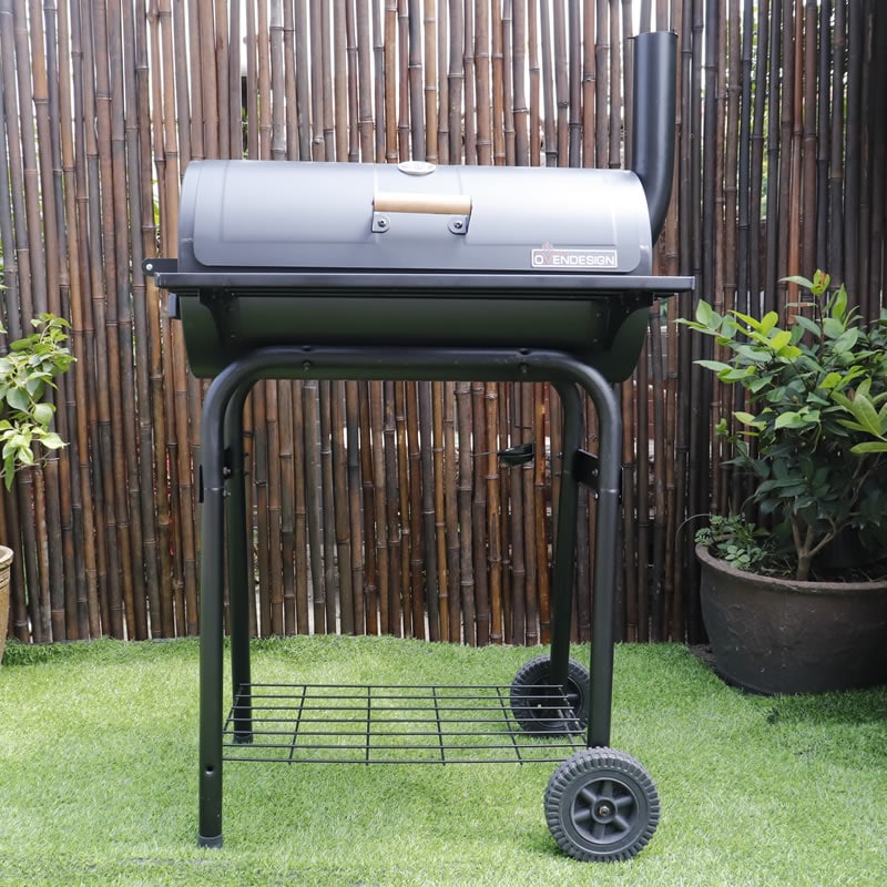 Rear Heating Charcoal Barbecue Grill Ovendesign