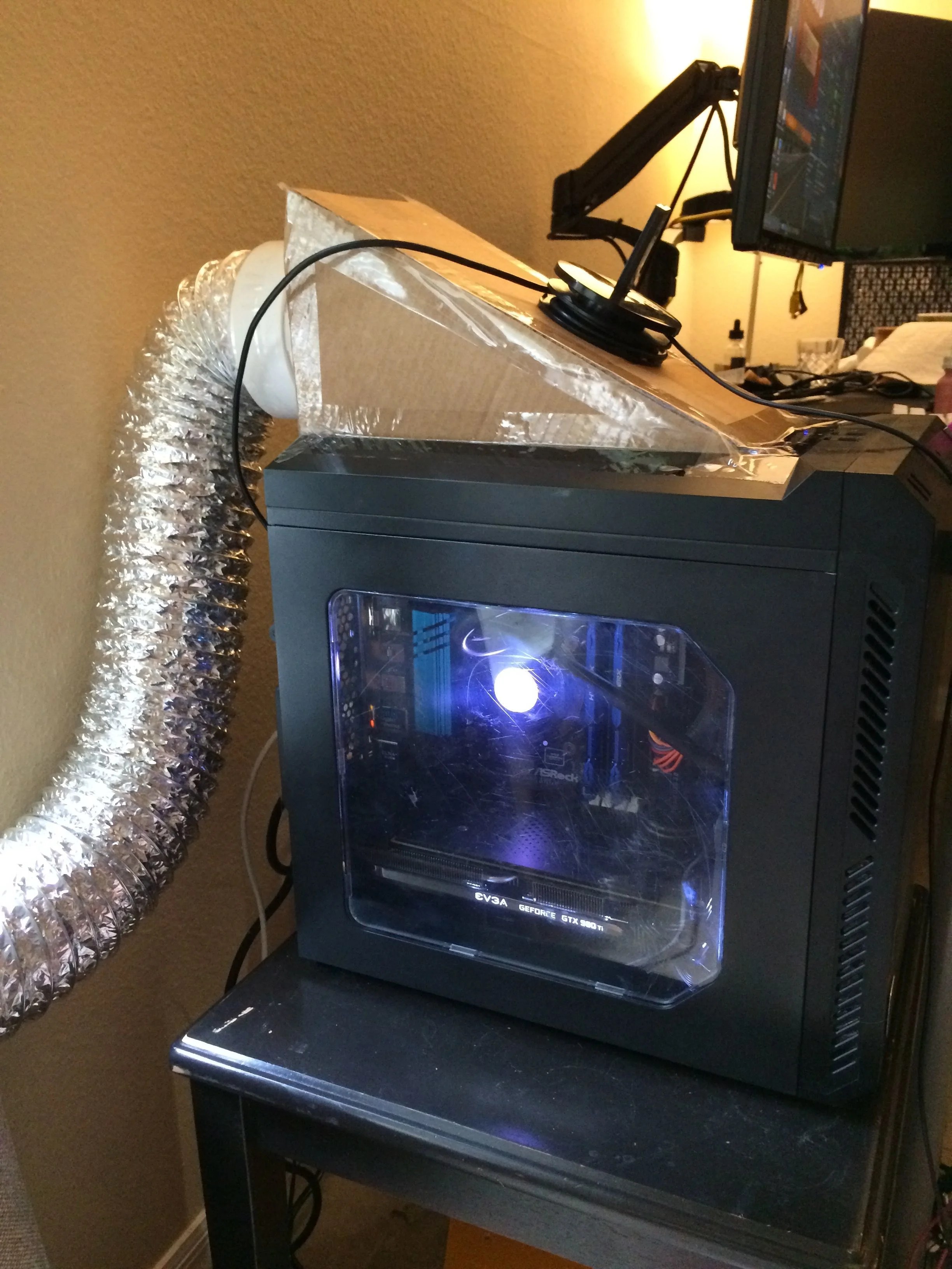 Venting PC heat outdoors