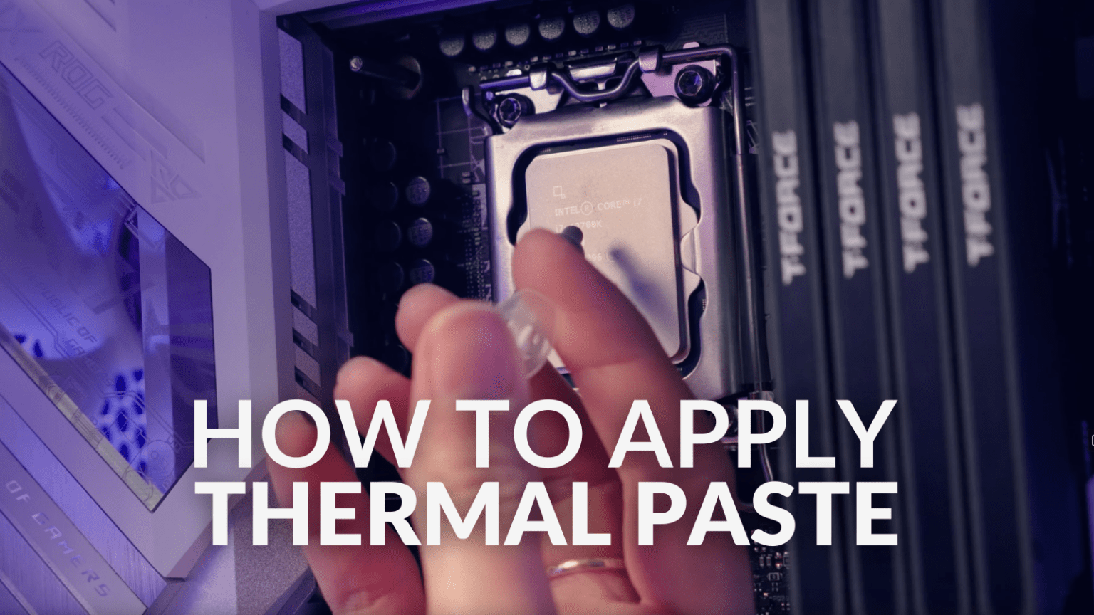 How To Apply Thermal Paste Overclockers UK