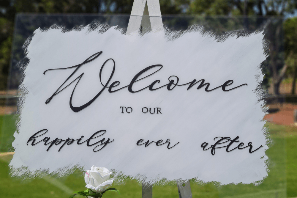 Easel Hire in Perth Easels and Signs Over The Moon Events