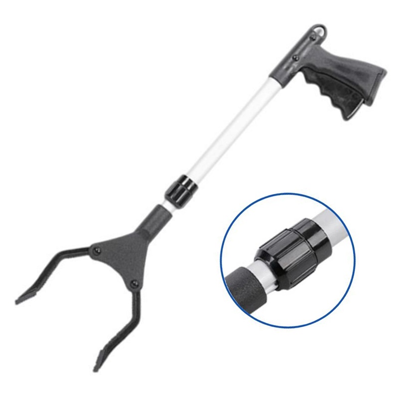 Telescopic Garbage Picker Short/Lightweight Extra Long Handy Trash Claw Grabber/ Aluminium