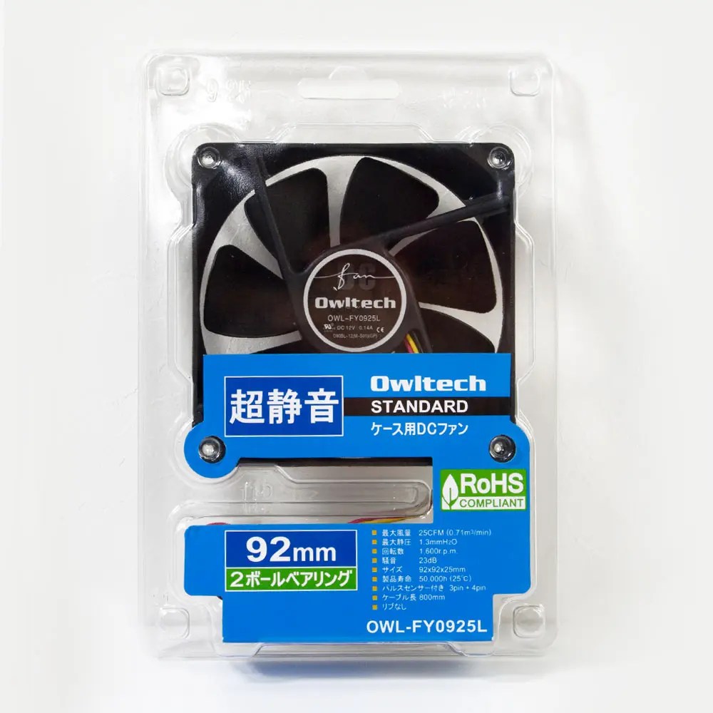 PCケース用冷却ファン90mm角モデルFY09シリーズ OWLFY09 株式会社オウルテック
