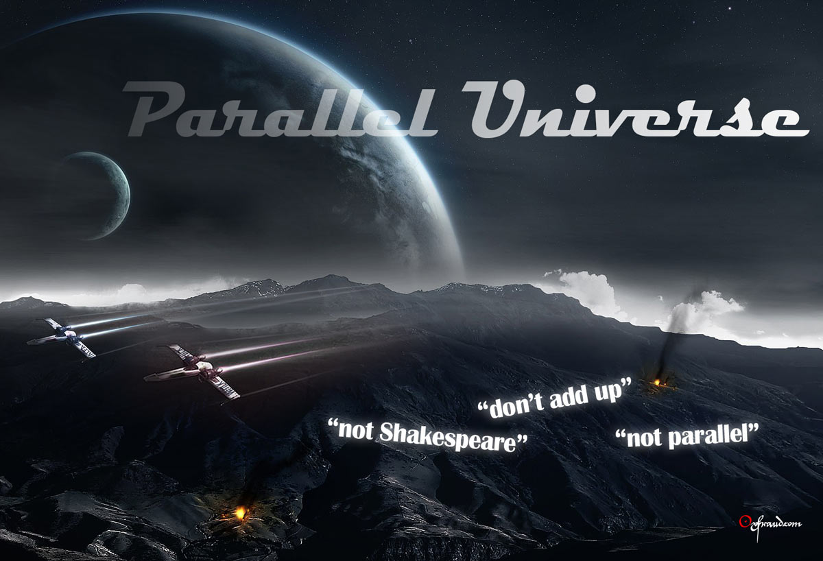 The Parallel Universe of Dr Stritmatter PhD. The man who wasn't Hamlet