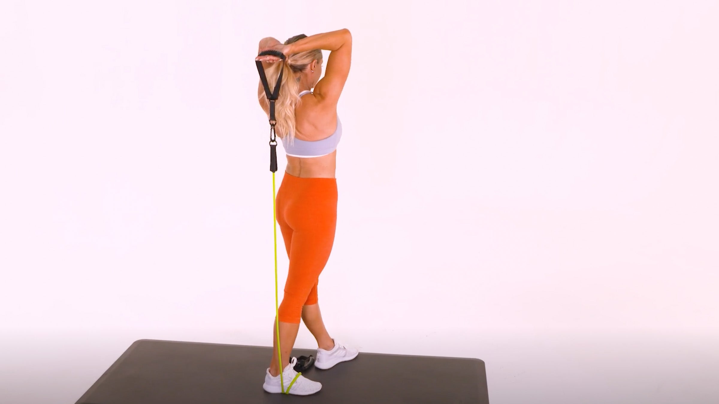 Resistance Band TwoArm Overhead Triceps Extension Oxygen Mag