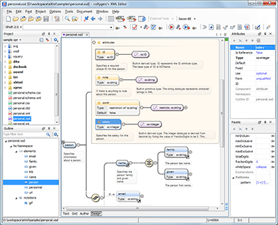 Visual XML Schema Diagram Editor (Design Mode)