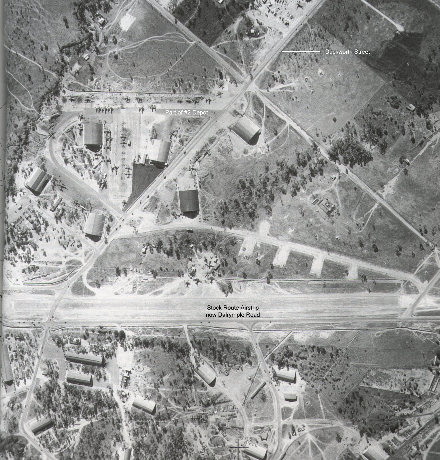 Enlarged photo of 4th Air Depot Group of the 5th USAAF