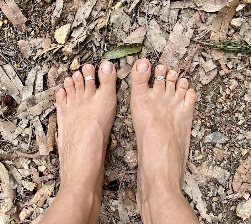 Silver Swirl Toe Ring Ozmomo Jewellery