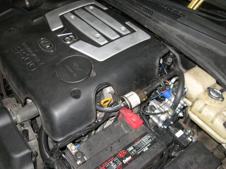 Autogas LPG Conversion Kia Sorento 3.5L V6 year 2001 by OZON LPG. KIA