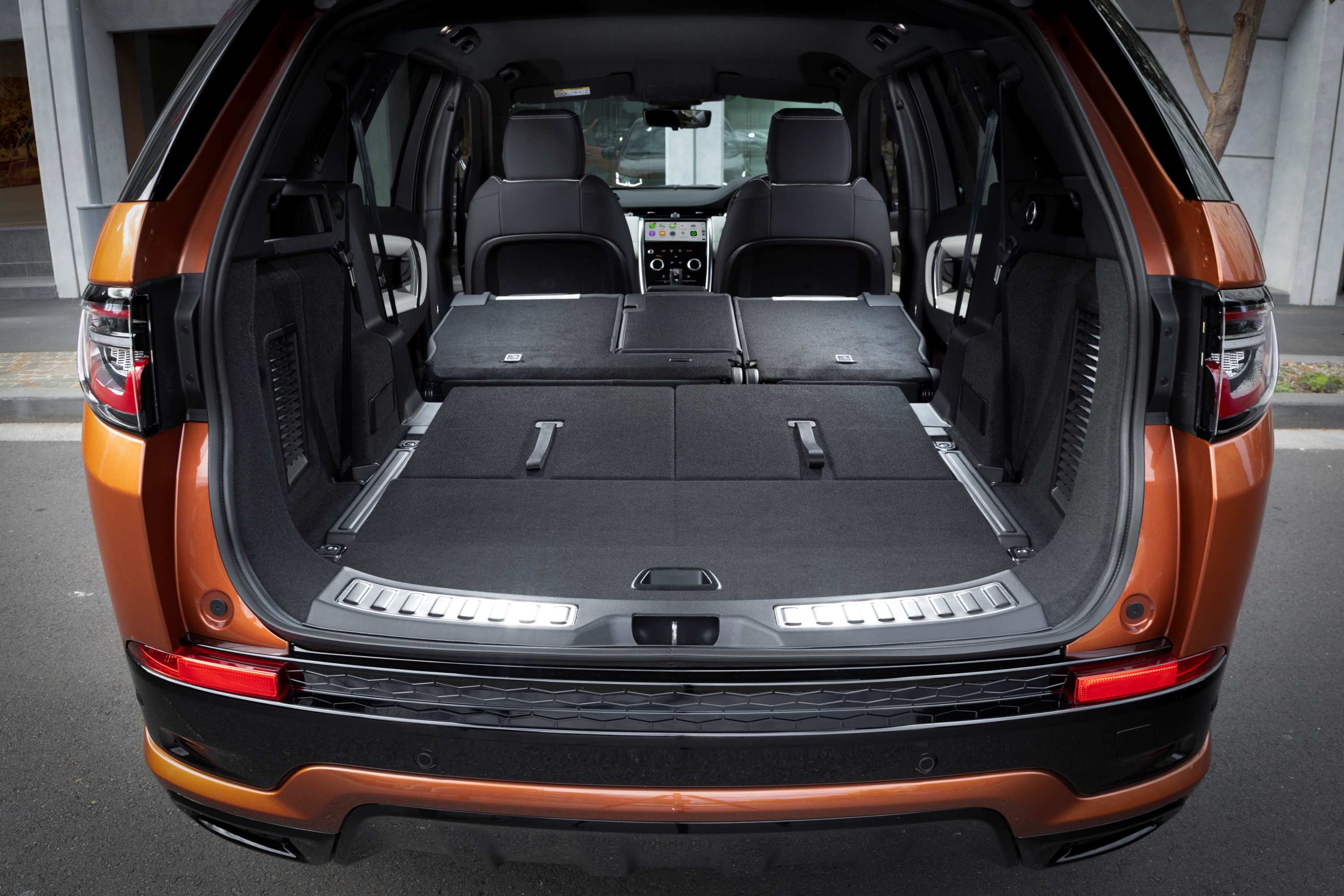 2021 Land Rover Discovery Sport RDynamic SE interior boot seats flat