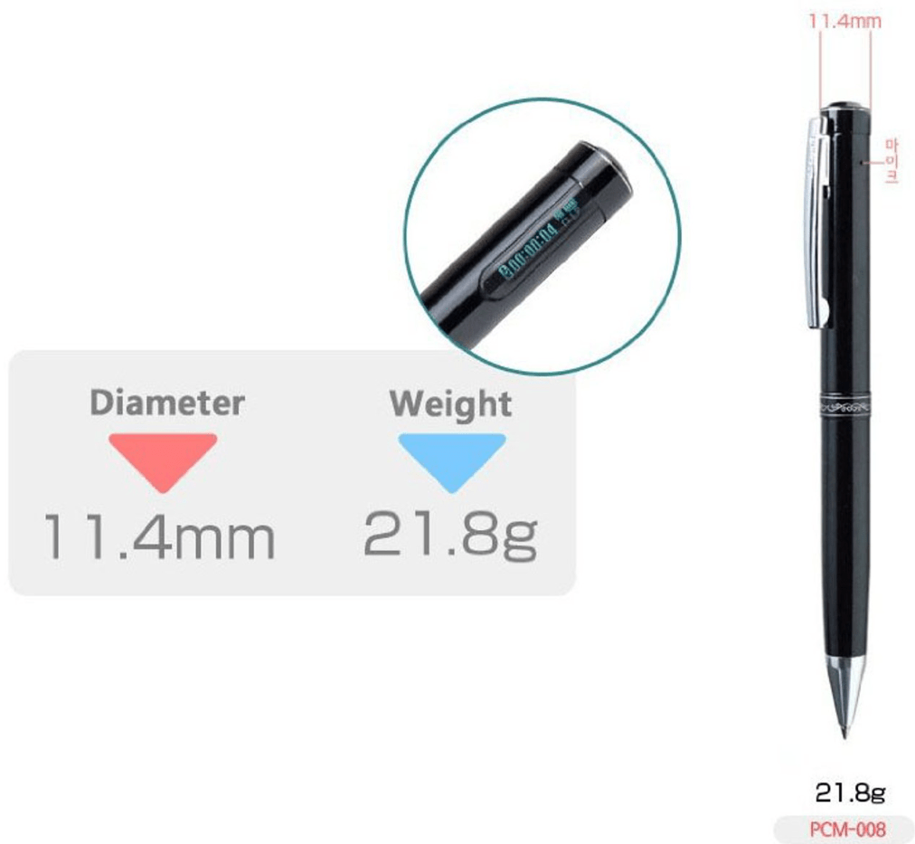 ESONIC Voice Recorder Pen with OLED Screen OzSpy Spy Shop Security