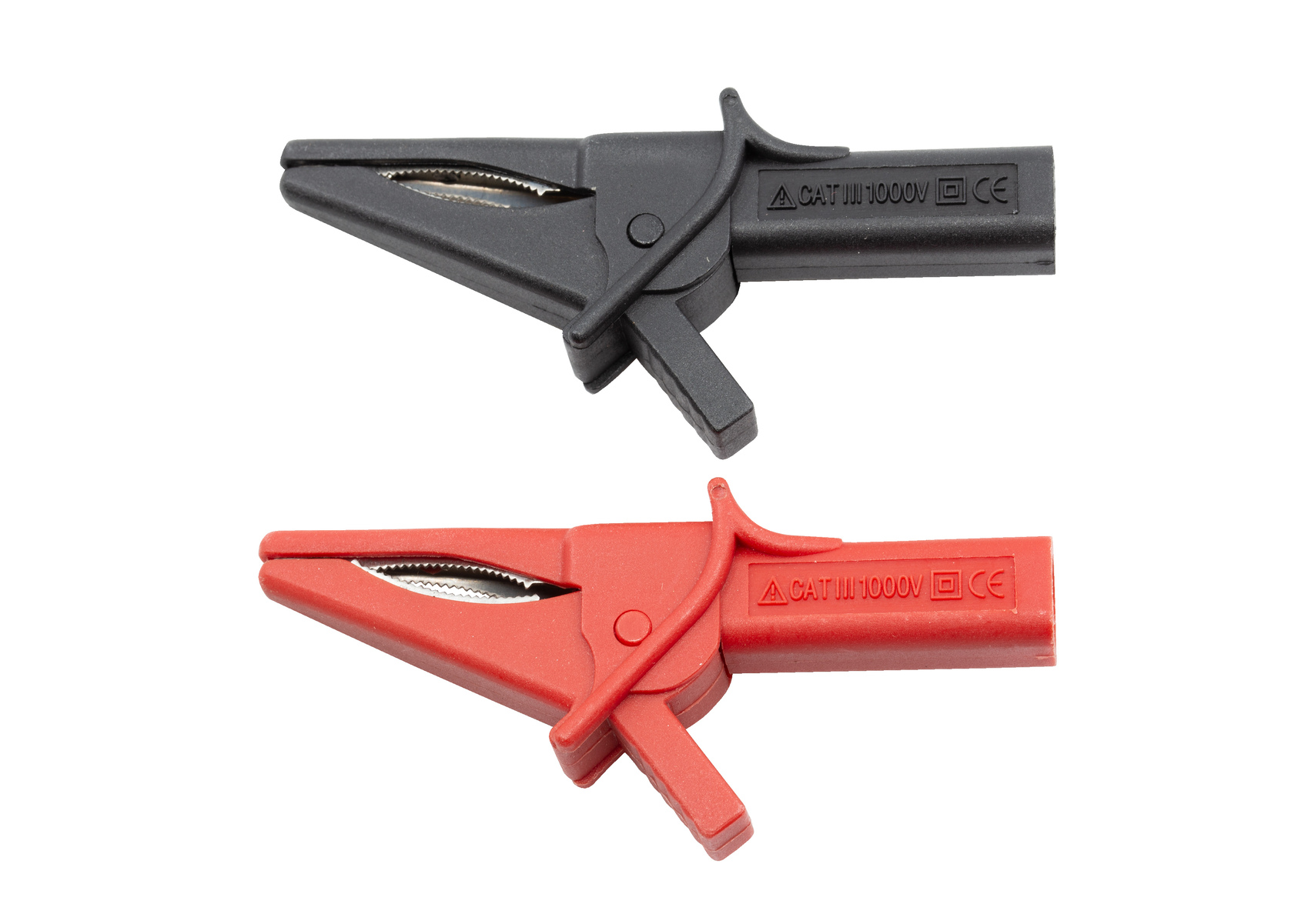 Crocodile Clips 2pc Red and Black