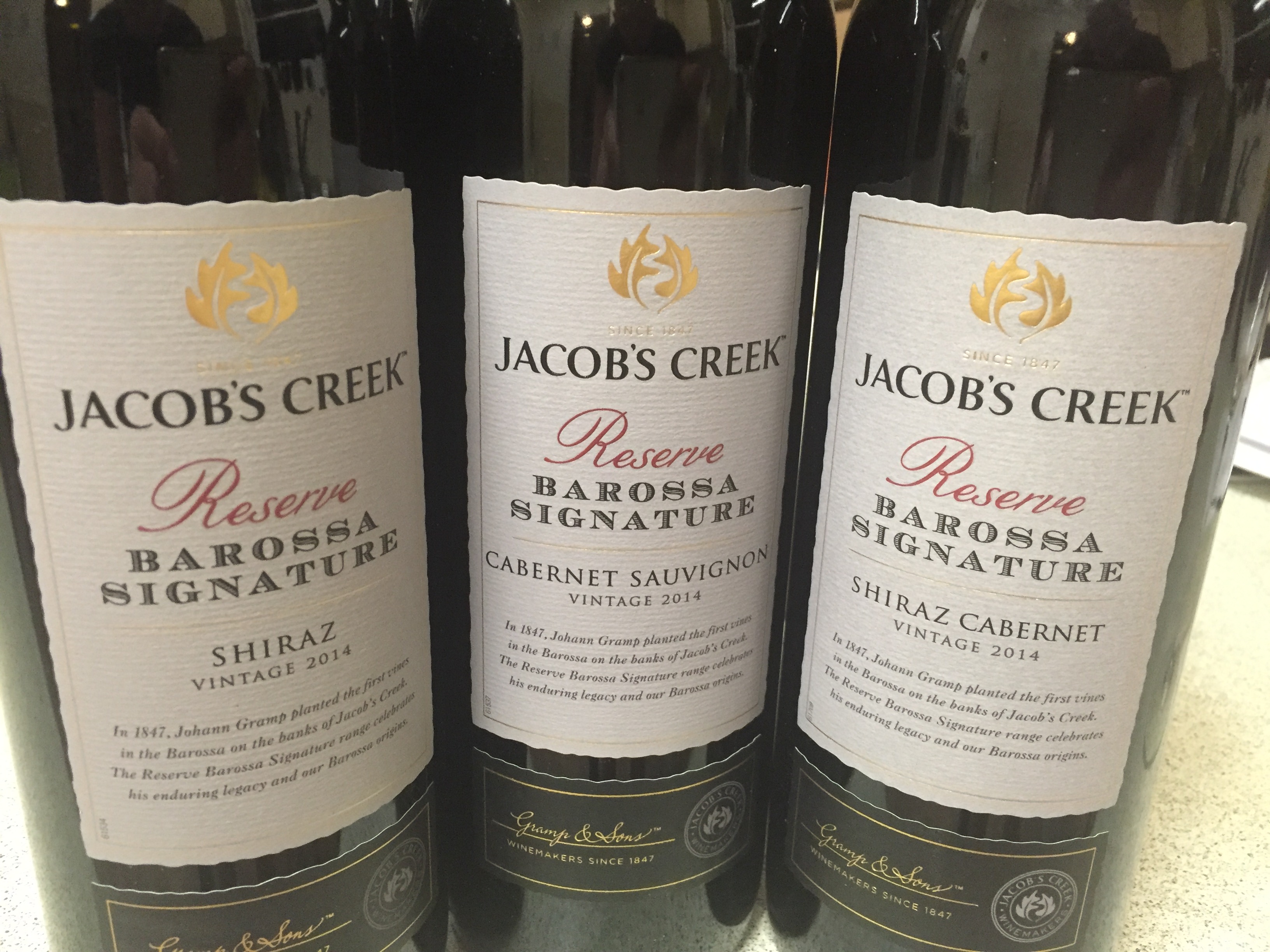 Jacobs Creek Reserve Barossa Signature range all about price
