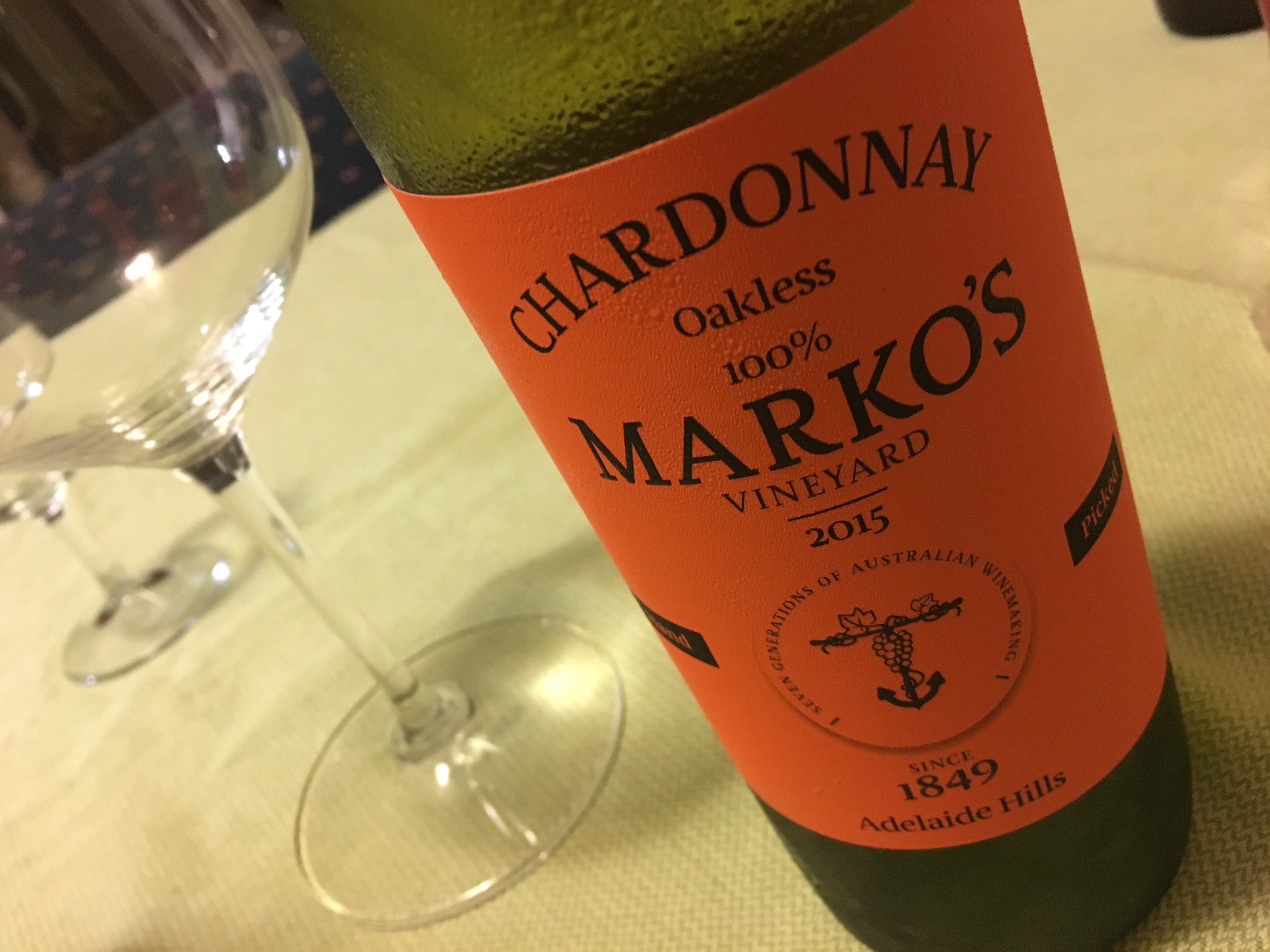 Curiosities Marko's Vineyard Chardonnay 2015 Australian
