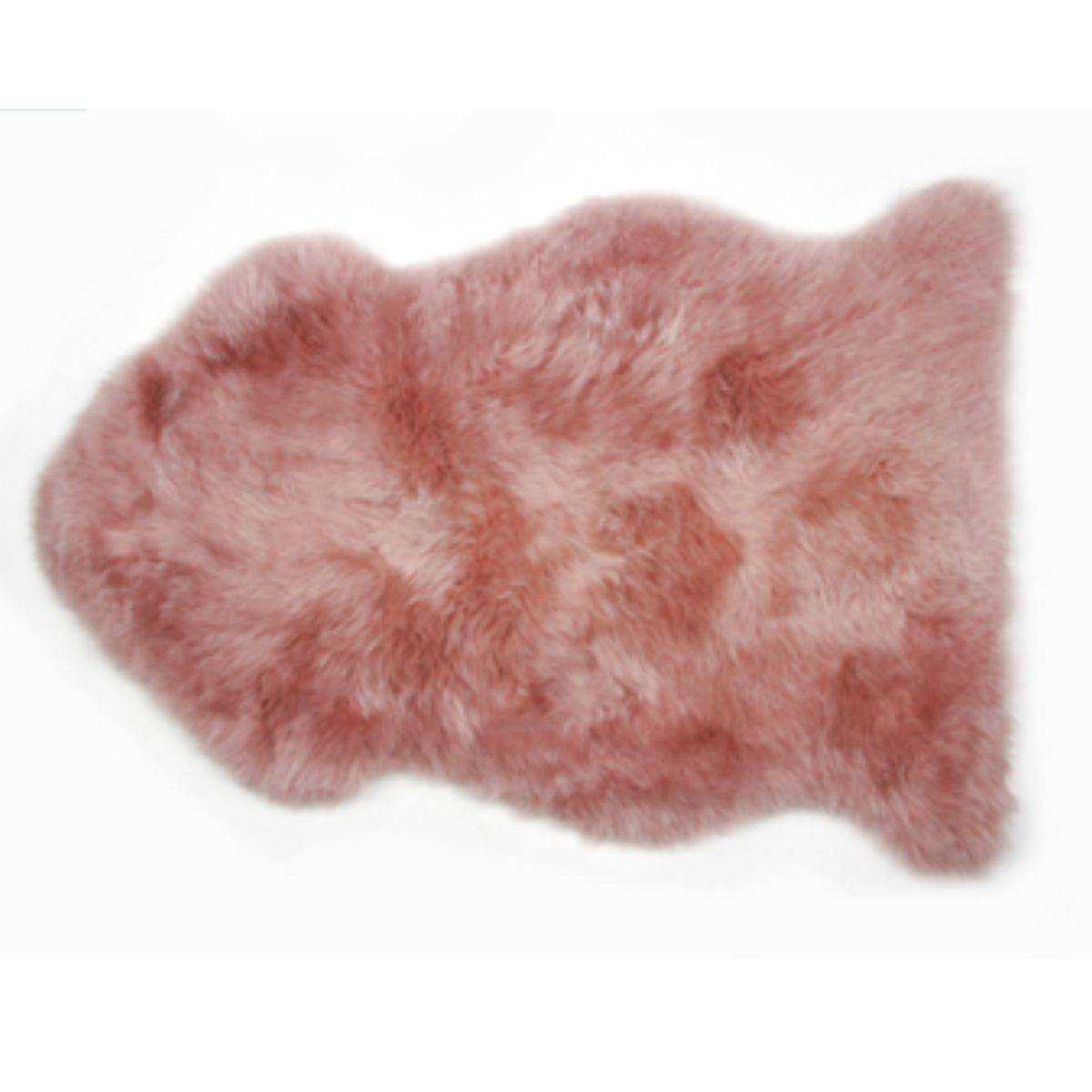 Dusty Pink Longwool Sheepskin Rug Australian Sheepskin