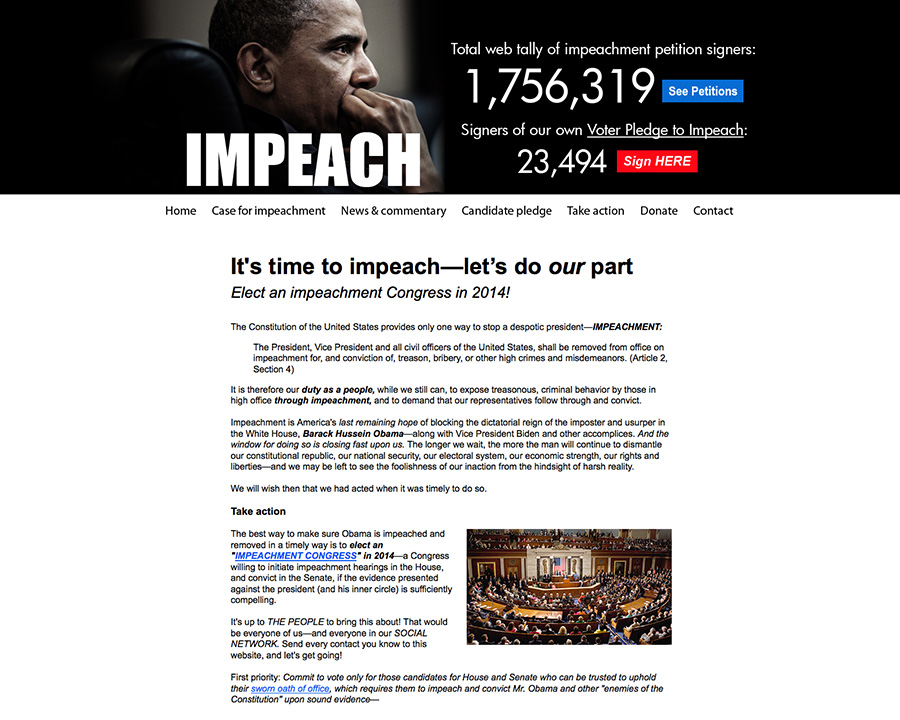 Examples of Impeachment Talk 2014