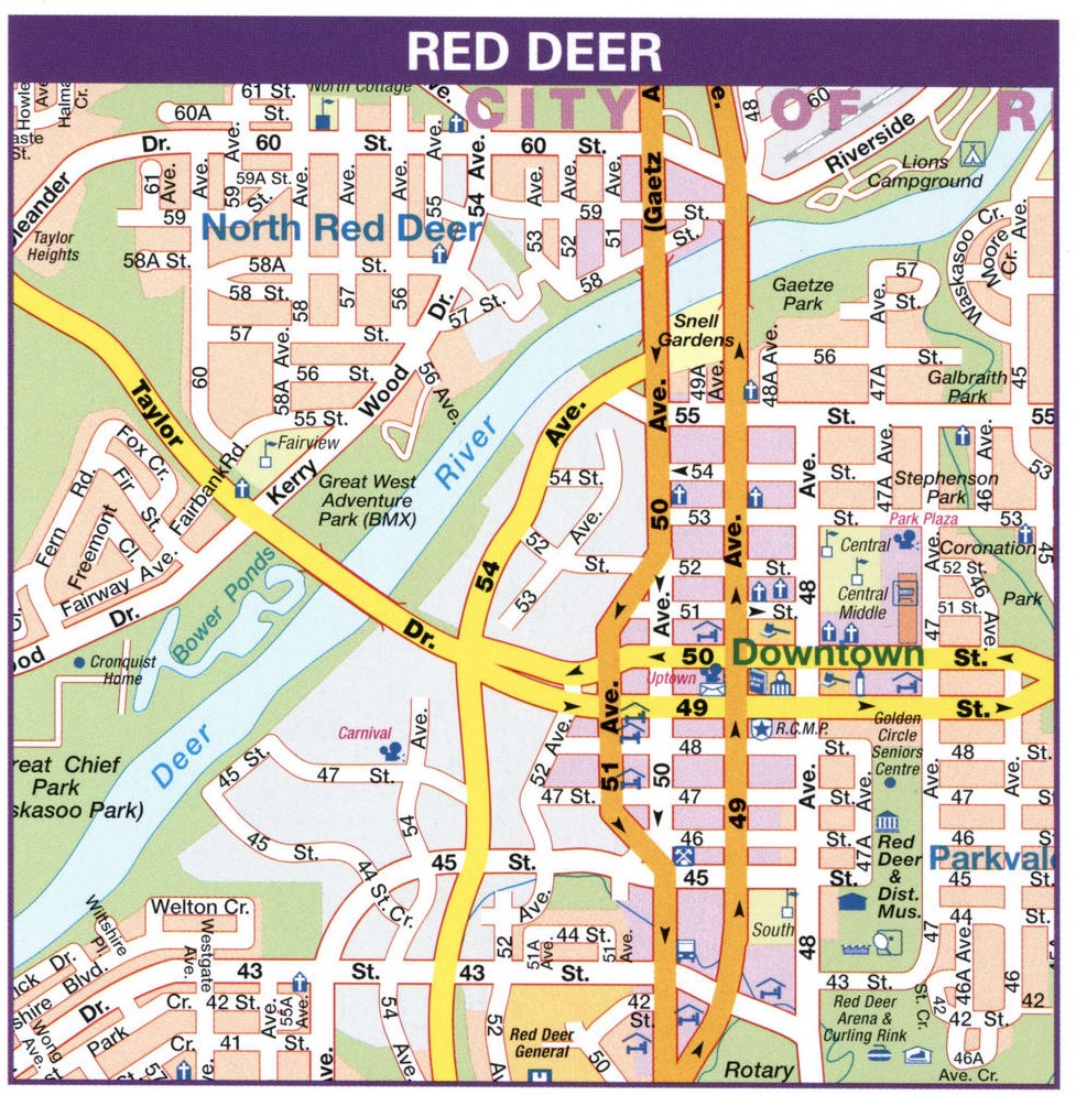 Alberta highway map Ontheworldmap