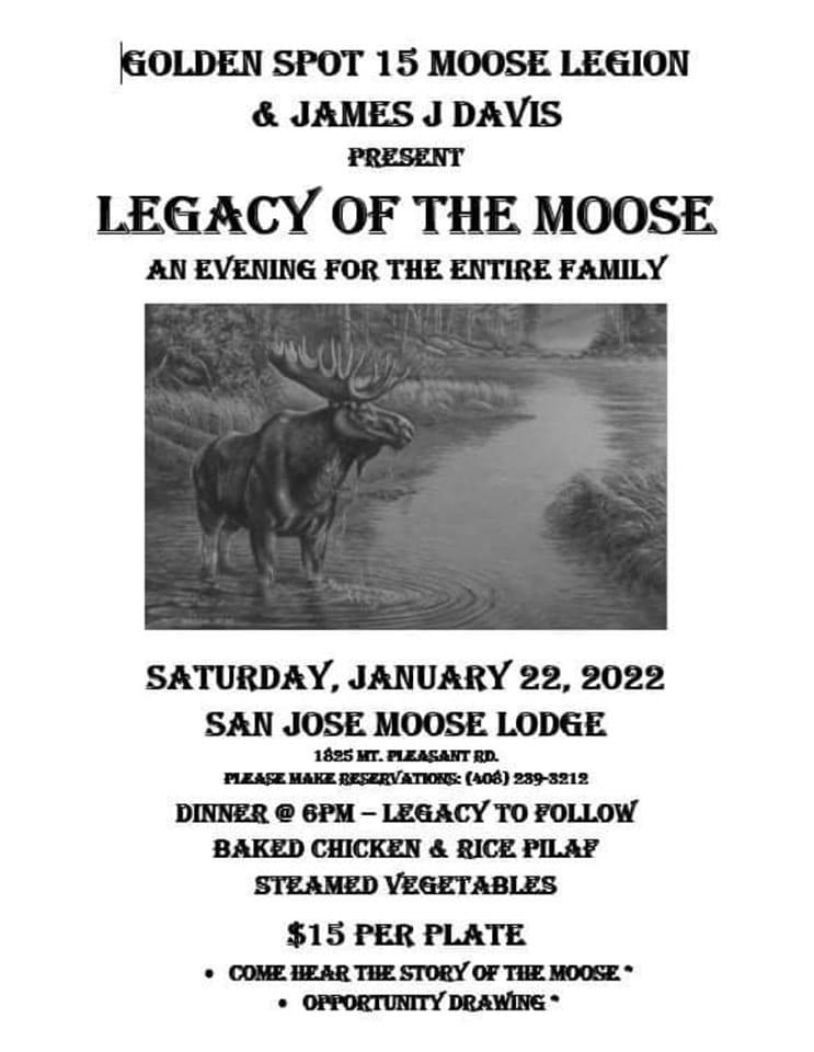 legacy of the moose Pacifica Moose Lodge